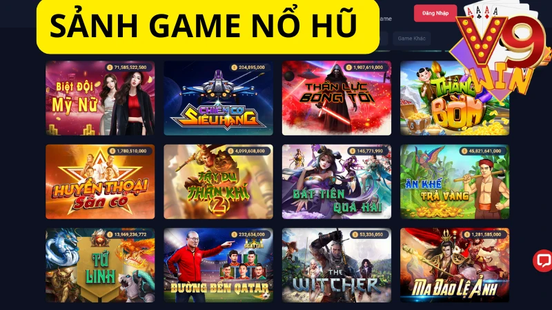 Đa dạng game nổ hũ V9win